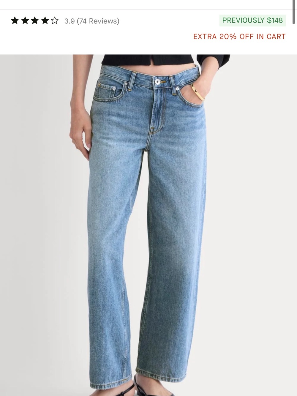 Everlane Loose Curve Jean NWT 25